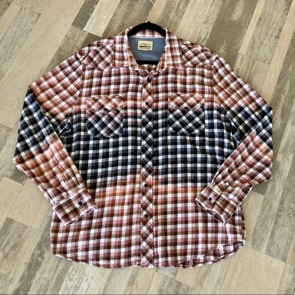 VINTAGE Sears Roebuck & Co Plaid Button Down Shirt - Picture 2 of 10